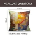 thumbnail image 2 of LALILO Throw Pillow Covers Cross Artwork Oil Canvas Art Modern Cushion Cover 18" x 18", 4116 Pack, 2 of 6