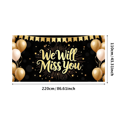 thumbnail image 3 of LUUFILx We Will Miss You Farewell Party Banner Gold Balloon Glitter Stars Goodbye Decorations Backdrop Going Away Event Celebration Wall Background Sign, 3 of 9