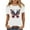 White, variant on Shirts for Women Plus Size Short Sleeve Round Neck Independence Day Casual Printed T-Shirt Blue L