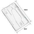thumbnail image 3 of SagaSave ID Card Holder Double Sided for Credit Card School ID Card Secure Access Card Hard Plastic Transparent, 3 of 7