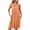 Orange, variant on Jalioing Womens Striped Nightgown Loose Flowy Sleeveless Sleep Dress Pleated Scoop Neck Pajama Shirts with Pocket