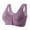 Purple, variant on Patlollav Women Comfortable Lace Breathable Bra Underwear No Rims
