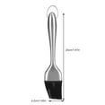 thumbnail image 2 of Domqga Brosse de Protection, Brosse de Barbecue, Poignée en Acier Inoxydable Tête de Silicone de Protection Barbecue Brosse à Huile BBQ Outil de Torréfaction, 2 of 8