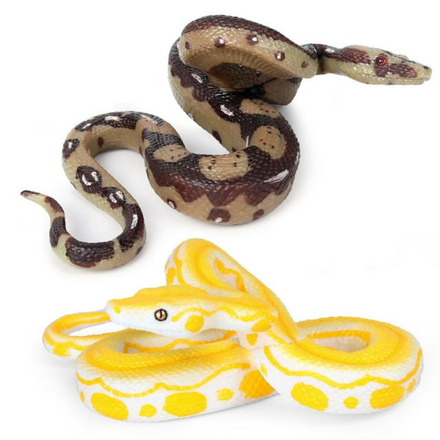 Accesorios 2 Uds ANGGREK Juguetes de Serpiente de Simulación Figura de Serpiente Falsa