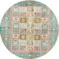 thumbnail image 1 of Ahgly Company Indoor Round Traditional Pale Silver Gray Area Rugs, 4' Round, 1 of 6