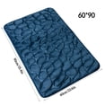 thumbnail image 4 of BrowQuartz Embossed Bath Mat Quick-Drying Solid Color Shower Absorbent Bathroom Rug Large Kitchen Washroom Door Bathmat Kids Safety Dark Blue 60x90cm, 4 of 6