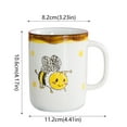 Cartoon Personality Ceramic Cup Breakfast Cup Vacuum Cups Set Vacuum