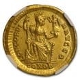 thumbnail image 2 of Western Rome Gold Solidus Emperor Honorius (393-423 AD) Ch AU NGC, 2 of 3