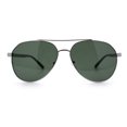 thumbnail image 4 of Mens Antiglare Polarized Lens Iconic Officer Metal Rim Pilots Sunglasses Silver Green - Green, 4 of 7