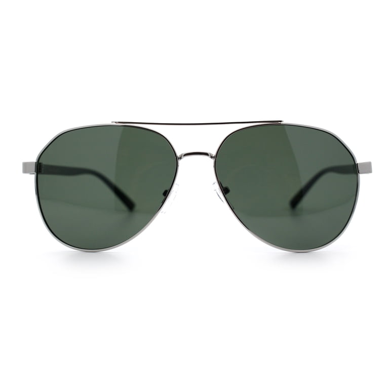 Mens Antiglare Polarized Lens Iconic Officer Metal Rim  display picture 2