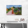 thumbnail image 2 of ARTCANVAS Femme en Robe Rouge 1903 Impression sur Toile par Edvard Munch - Taille : 26 Pouces x 18 Pouces (1.50 Pouces de Profondeur), 2 of 5