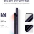 thumbnail image 4 of Liquid Silicone Case for iPhone 12 Pro, [Camera Protection] [Anti Fingerprint] [Wireless Charging] 4 Layer Phone Case Protective Cover, Built-in Microfiber Case Cover, 6.1", Dark Purple, 4 of 15