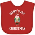 thumbnail image 3 of Inktastic Babys 1st Christmas Nutcracker Boys or Girls Baby Bib, 3 of 4