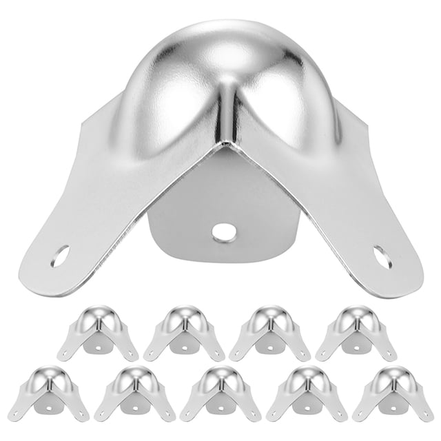 Raindrops 10Ud Protector De Esquinas Para Gabinete De Vuelo Con En Bola Plateado