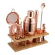 thumbnail image 2 of Bar Tool Set, Cocktail Stainless Steel Premium Kit for Home,Bar,Party Con soporte de bambú, 2 of 9