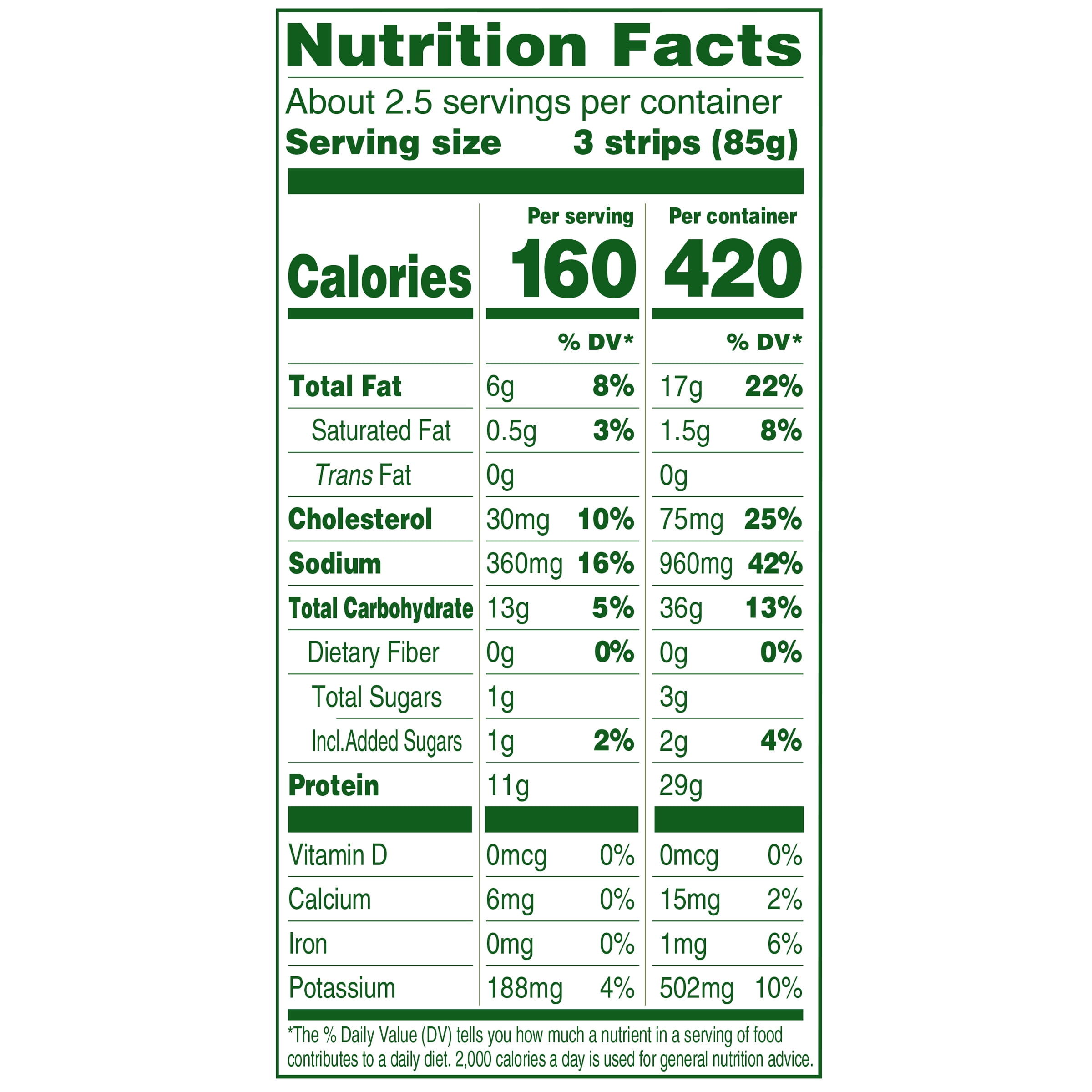 Applegate Organic Chicken Strips, 8oz (Frozen)