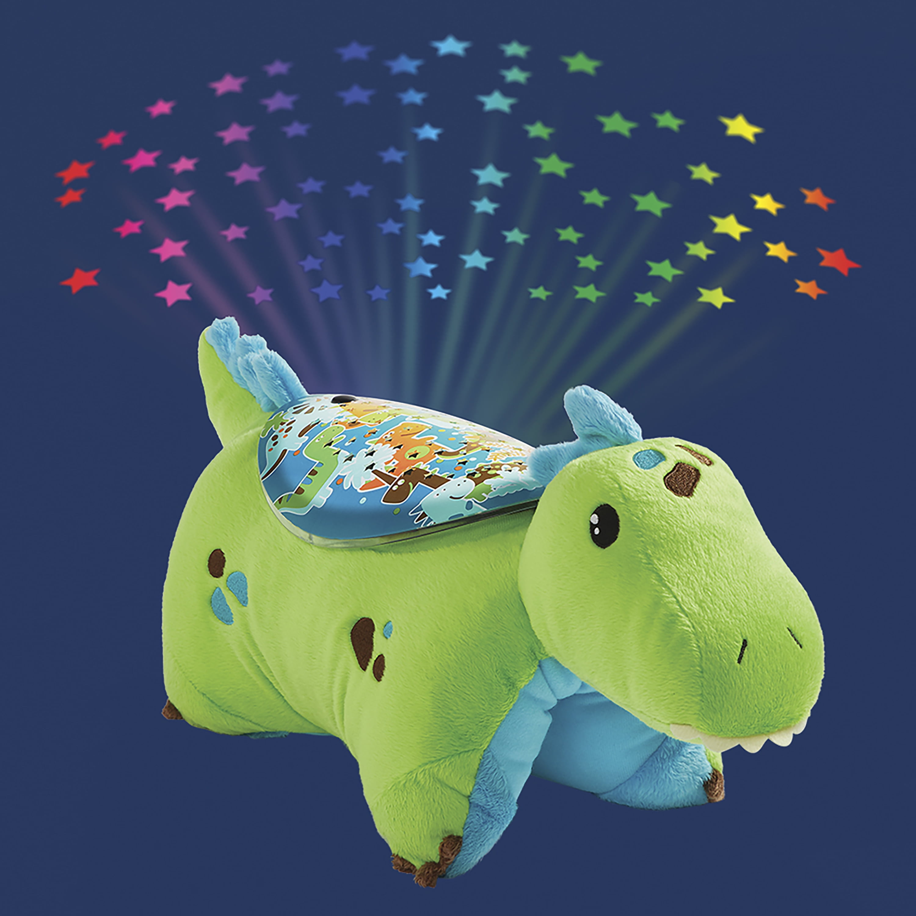 Blue Dinosaur Pillow Pet and Green Dinosaur Sleeptime Lite Slumber