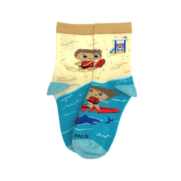 The Hero The "Lifeguard" Socks (Ages 3-7) from the Sock Panda Size: Medium (Age 5-7)