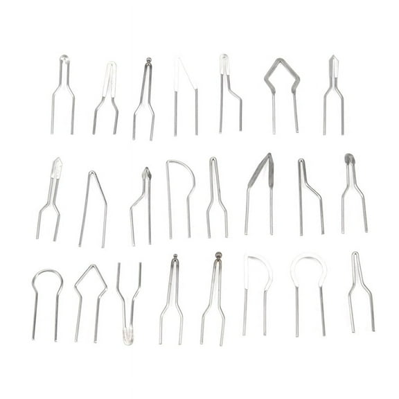 23Pcs Metal High Impedance Accessories Wood Burning Portable Heating Wire Replacement Carving Mini Pyrographic Tip Kit