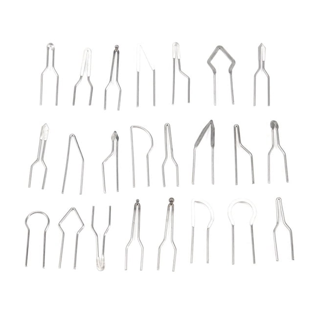 23 Piezas Accesorios de Metal de Alta Impedancia Quemadores de LeñA Reemplazo de Alambre de CalefaccióN PortáTil Talla Mini Juego de Punta PirográFica