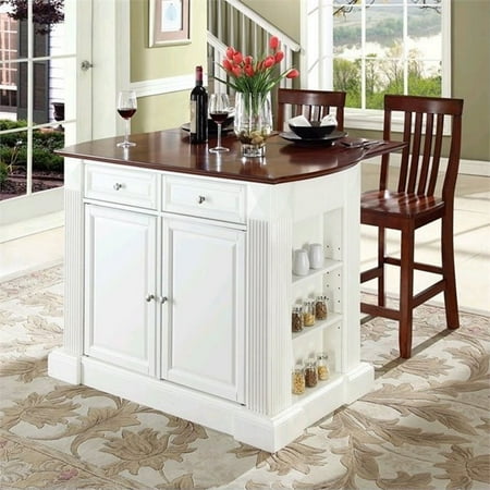 Crosley Coventry Drop Leaf Kitchen Island with School ...