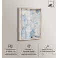 thumbnail image 2 of Tropic Ice Shadowbox Print Calming Blue Wall Art by Art Remedy, Blonde Frame, 10 x 15, 2 of 7