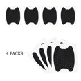 thumbnail image 4 of 4PCS Car Door Handle Sticker, Carbon Fiber Anti-Scratches Car Door Cup Protector, Non-Marking Auto Door Handle Protective Film, Universal for Most Car Handles,Black, 4 of 5
