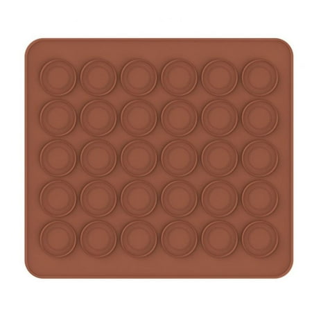 

Macaron Silicone Mat Non-Stick Silicone Macaron Baking Mold Set 30 Capacity Macaroon Kit