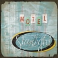 thumbnail image 3 of Grey, Jace 12x12 Black Modern Framed Museum Art Print Titled - Motel, 3 of 5