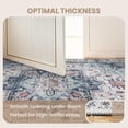 thumbnail image 6 of Roxstand 2'x12' Washable Runner Rug for Hallway Entrance Bedroom Entryway, Vintage Non Slip Stain Resistant Kitchen Rugs, Blue, 6 of 10