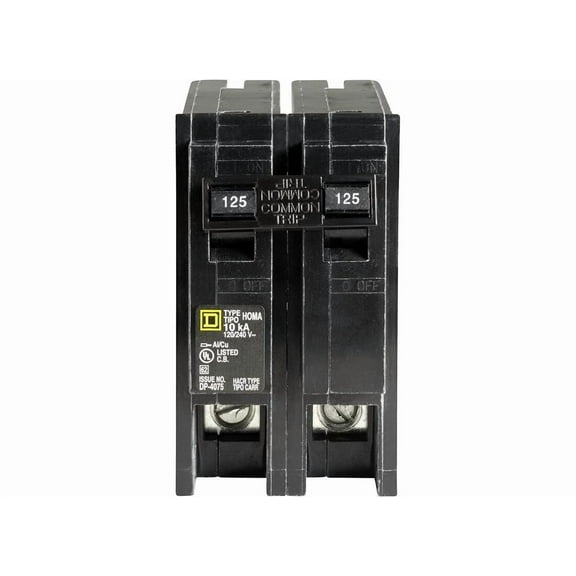 Square D Homeline 125 Amp 2-Pole Circuit Breaker - HOM2125CP