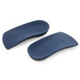 thumbnail image 1 of EeaseMX Plantillas ortopédicas para mujer, 1 par de 3/4, soporte para el arco del talón, fascitis plantar, masaje para pies planos, talla M (azul y negro), 1 of 7