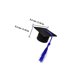 thumbnail image 2 of BEADCEST 6Ud Charming Black Graduation Hat Bottle Toppers for Wine and Beverage Bottles, 2 of 8