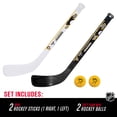 thumbnail image 2 of Franklin Sports Pittsburgh Penguins NHL Mini Hockey Stick Set - NHL Team Knee Hockey Stick and Ball Set - Two Players - Great Toy for Kids, 2 of 7