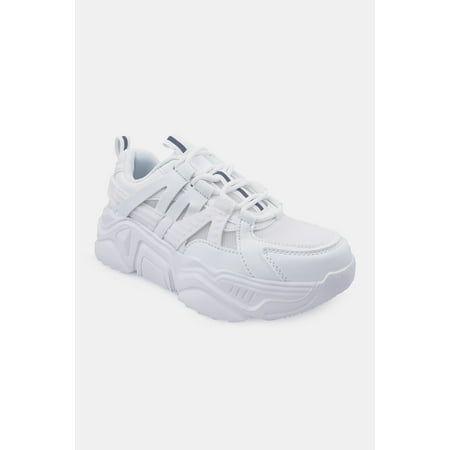 Berness Running Late Chunky Sole Athletic Sneakers in White