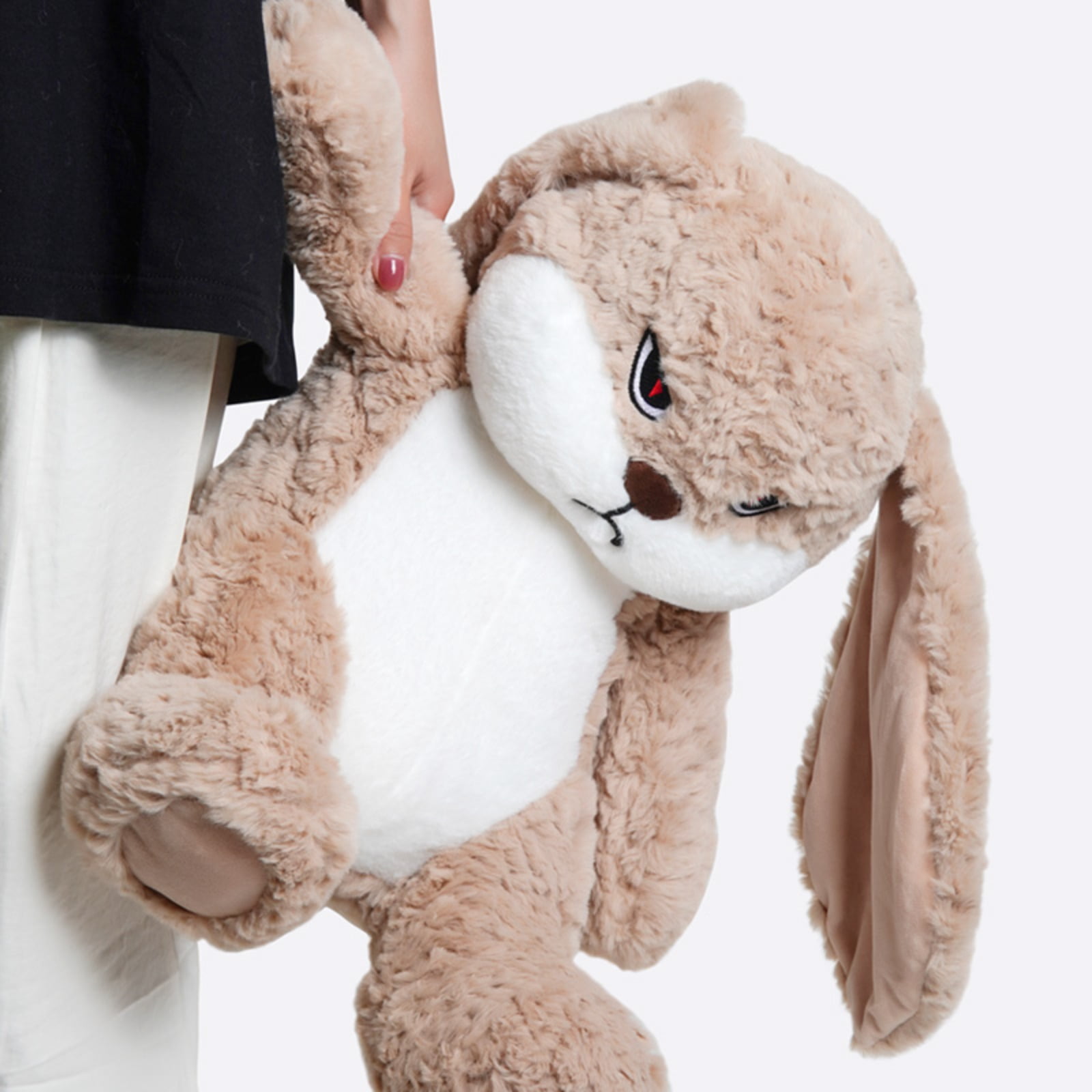 Angry Bunny Plush Toy Cute Soft Stuffed Rabbit Funny Animal Doll Decor Gift
