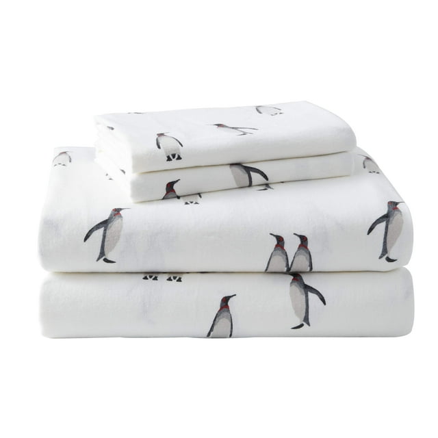 Eddie Bauer 223691 Rookeries Ensemble de Draps, Jumeau, Charbon