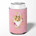 thumbnail image 2 of Carolines Treasures CK4216CC Collie Pink Flowers Can or Bottle Hugger Can Hugger multicolor, 2 of 5