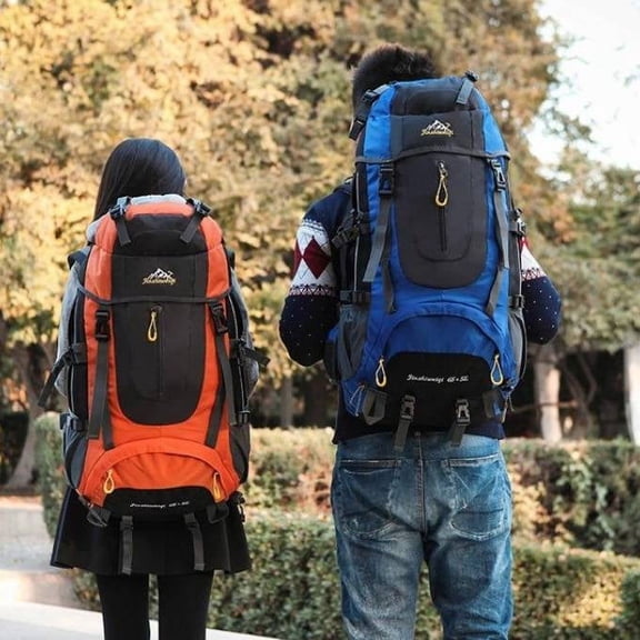 New 70L Large Capacity Hiking Outdoor Sports Backpack,Dark Blue