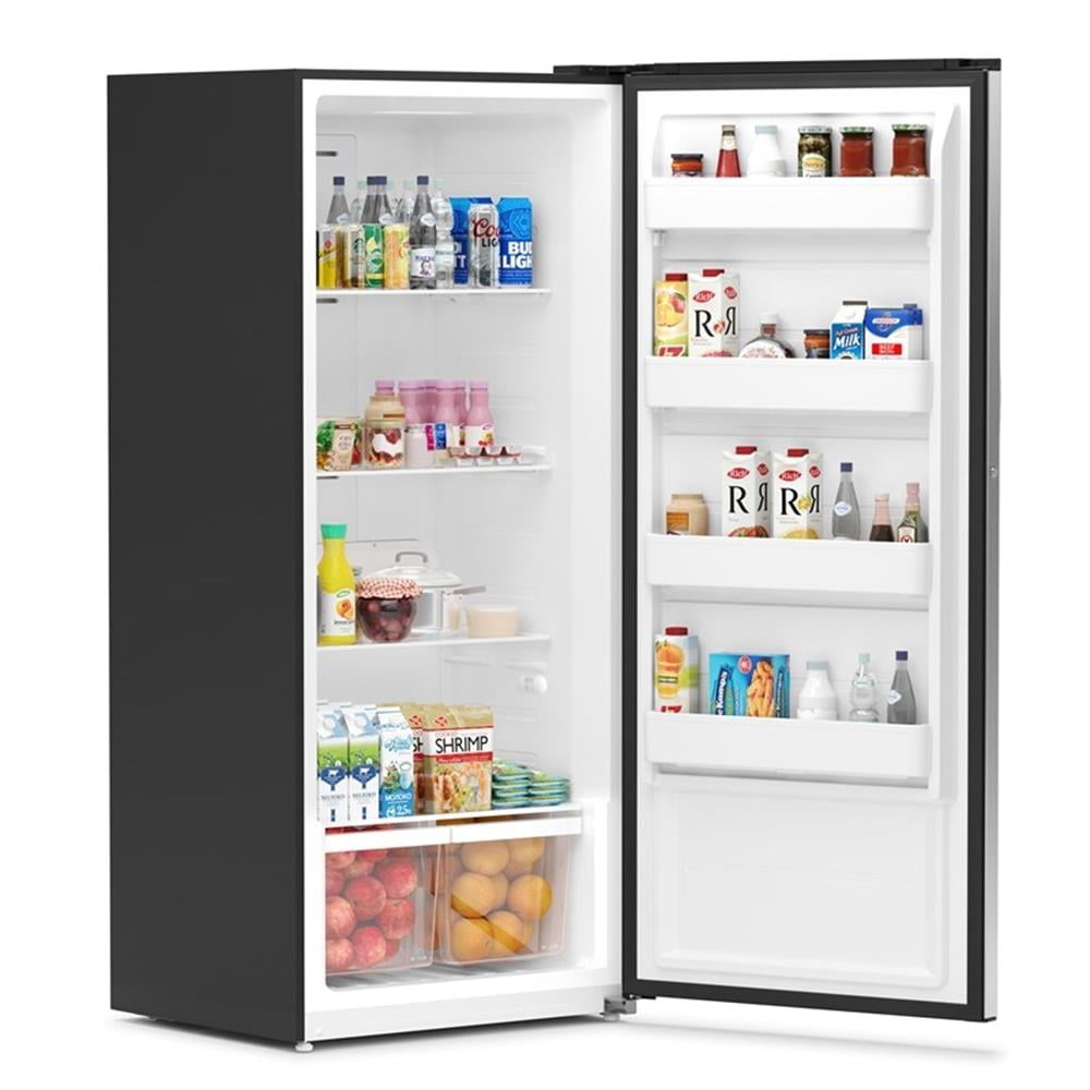 Pemberly Row Upright Convertible Refrigerator Freezer 21 cu. ft. Silver