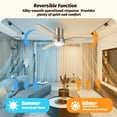 thumbnail image 4 of Vagizm Ventilador de Techo Empotrado de 42 Pulgadas con Luz - Ventilador de Techo Moderno de 3 Aspas para Sala de Estar y Recámara - Motor CC Silencioso - Función Reversible - Tono Madera Clara, 4 of 7