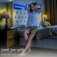thumbnail image 4 of Merluxy LED King Bed Frame,Charging Station and Storage Upholstered Headboard/Velvet/Cream, 4 of 7