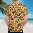 thumbnail image 6 of High Quality Hawaiian Shirts for Men Short Sleeve Aloha Beach Shirt Floral Summer Casual Button Down Shirts Blouses 9VAE99, 6 of 7