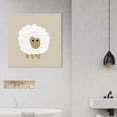 thumbnail image 2 of Wynwood Studio 'Sheep' Animals Wall Art Canvas Print - White, Brown, 30" x 30", 2 of 2