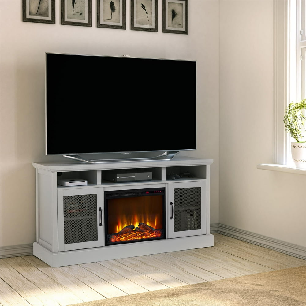 Ameriwood Home Mannington TV Stand with Fireplace for TVs up to 65