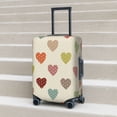thumbnail image 3 of Wukai Heart Polka Dot Elastic Luggage Cover: Personalized Protection for Your Suitcase - Fits 19~29-inch, Washable & Durable Travel Companion-, 3 of 8