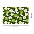thumbnail image 3 of Front Door Mat Indoor Outdoor Outside Entrance - 16*24in Washable Green Fruit Thin Bathroom Rugs Fit Under Door, Bath Rugs for Bathroom, Kitchen Rugs Mats for Floor, 3 of 6