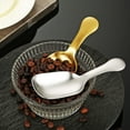 thumbnail image 1 of Cuchara de café de acero inoxidable 304 18/10 mango corto • Acabado lijado con cabeza de cucharadita engrosada • Cuchara pequeña para helado de té • Fácil de limpiar, 1 paquete, 1 of 2