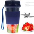 thumbnail image 1 of Portable Blender 300ML Electric Smoothie Blender 2/10 Blades Personal Blender Mini Juicer Cup 1500mAh USB Rechargeable Personal Fruit Mixer Auto-off for Travel Office Gym Kitchen, 1 of 11