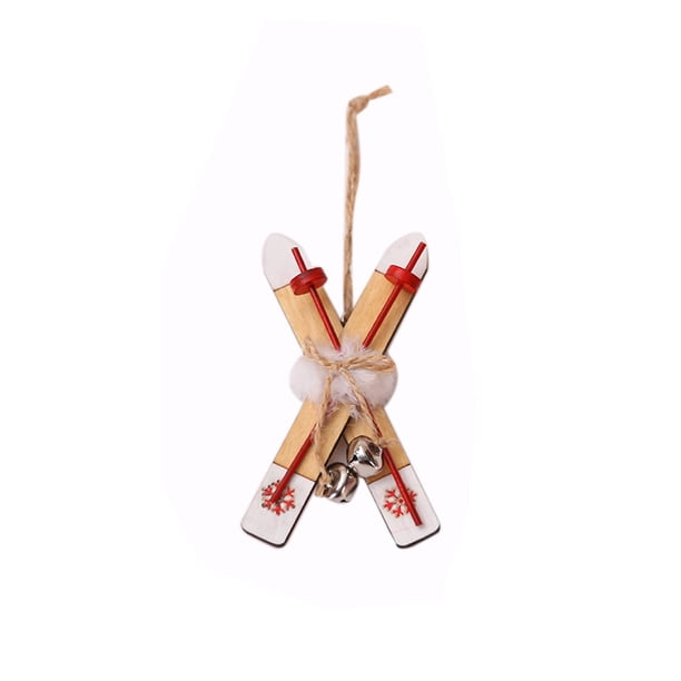 Toystoory Colgante de Navidad, decoración de Navidad, calcomanía colgante de larga duración, accesorio de bricolaje, colgador de puerta Kits de decoración para fiestas Blanco